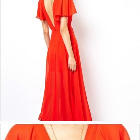 ASOS Flutter Sleeved Dress - Picture 11 of 13